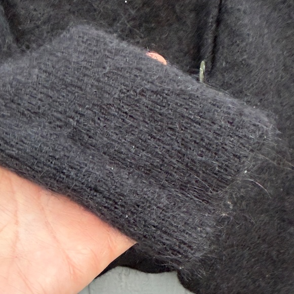 & Other Stories Mohair/Wool Blend Black Button-Up Cardigan Sz: M - Picture 7 of 10